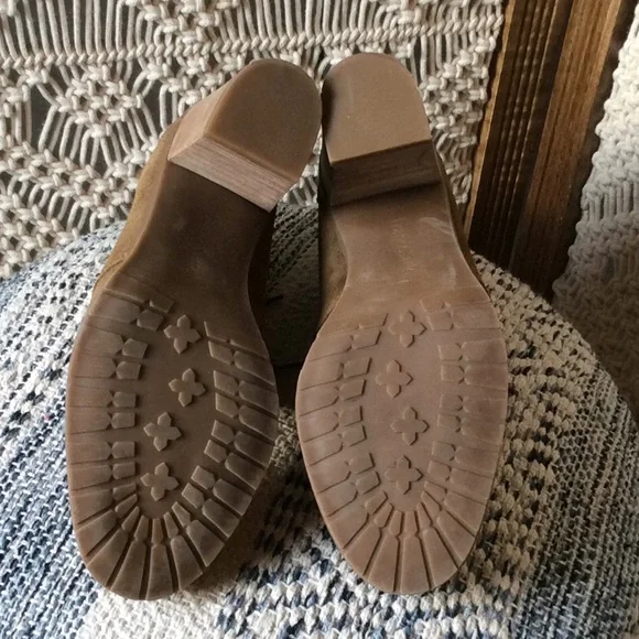 Franco Sarto taupe Brown Suede Lace-up booties - Picture 7 of 8